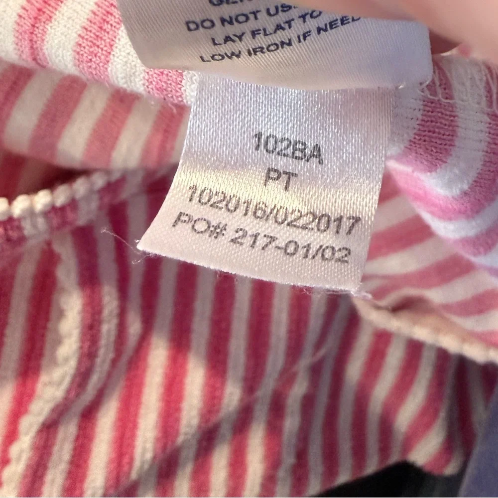 Like New Oscar de la Renta Girls Cabana Pink Stripe Cover Up Terry Cloth Size 2